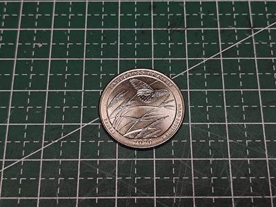 美国25美分纪念币             