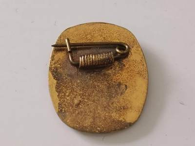 铜鎏金珐琅徽章