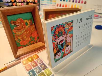 【新品尝鲜】小花瓣艺术文岁安时序手绘马年日历～