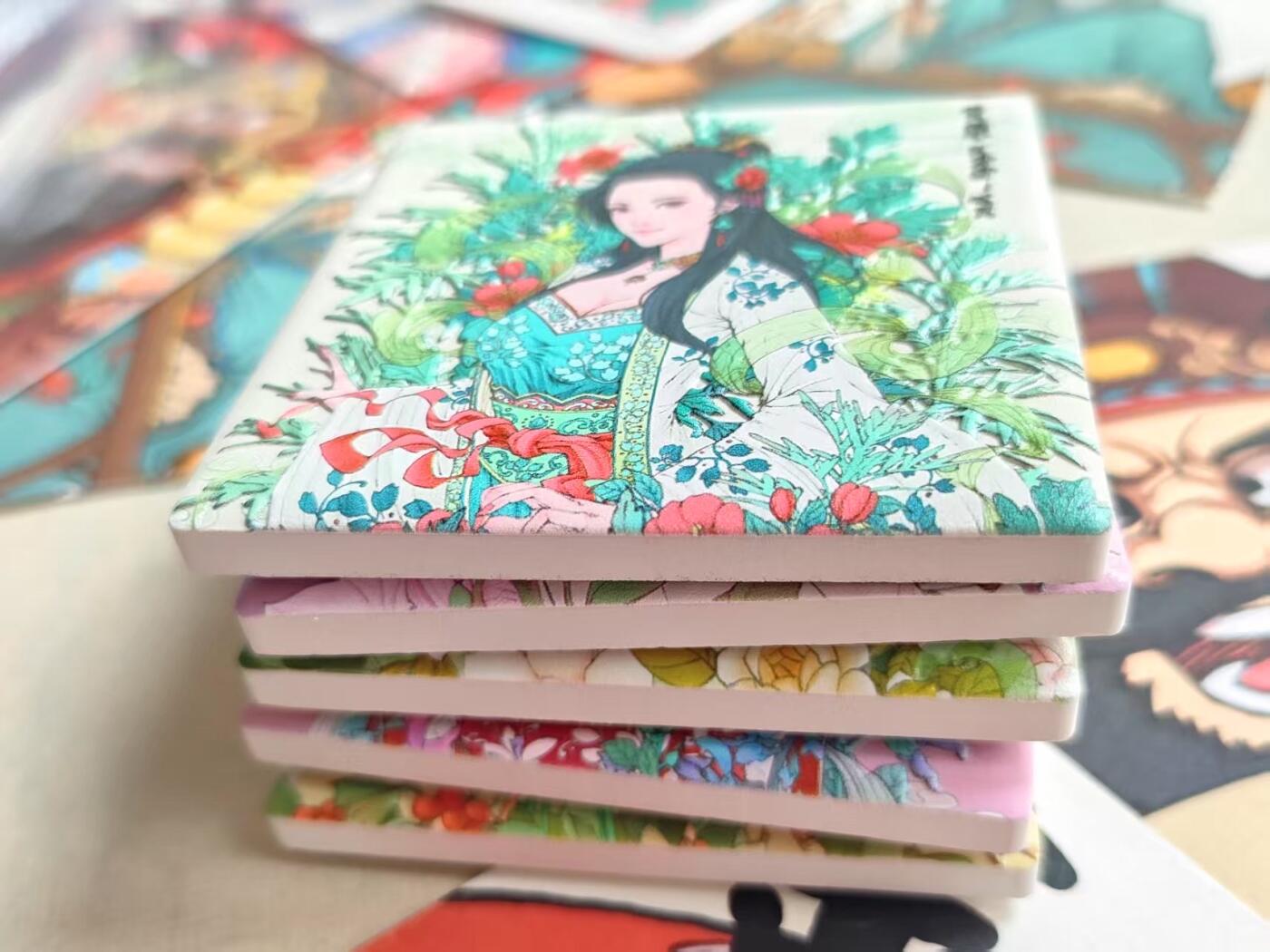 【小花瓣艺术文创】药香立体文创冰箱贴～