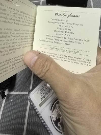 伊丽莎白二世女王在位唯一发型的马剑大银币，2013年5镑1盎司