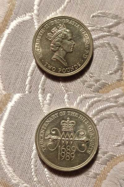 英国2英镑 纪念****法案300周年