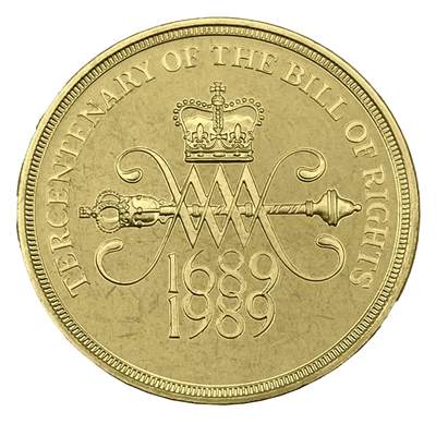 英国2英镑 纪念****法案300周年