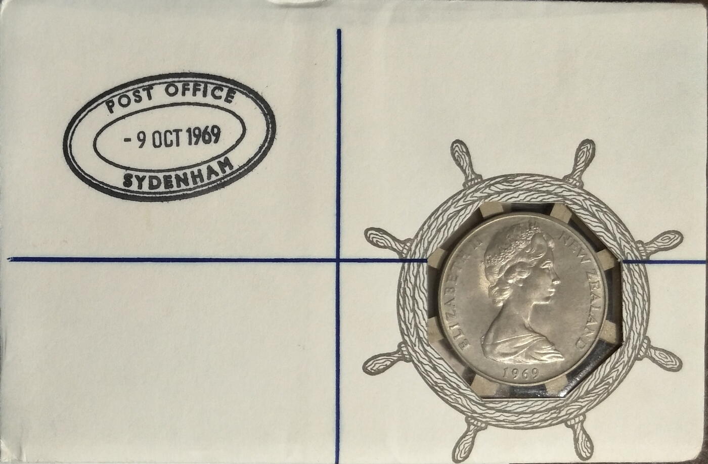 新西兰1969年发行詹姆斯•库克船长发现新西兰200周年纪念币