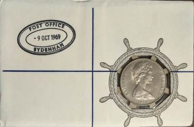 新西兰1969年发行詹姆斯•库克船长发现新西兰200周年纪念币