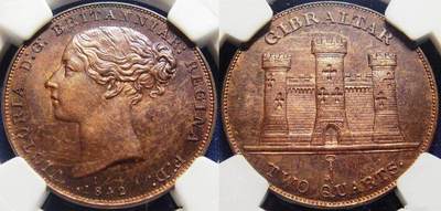 铜币明珠—直布罗陀2夸脱铜币