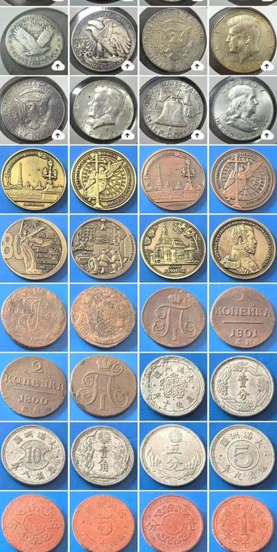 外国优质老铜币银币，周六九点倒数截拍，满百包邮，可寄存半年，喜欢朋友微信扫描二维码可直接参拍