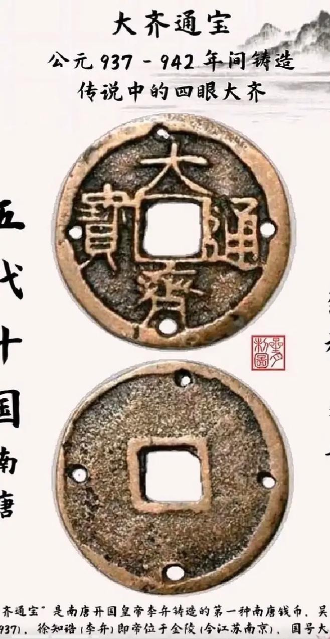 十大著名钱币之大齐通宝