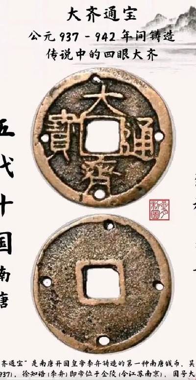 十大著名钱币之大齐通宝