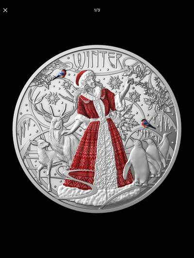 2025年纽埃银币-四季系列第三章-冬