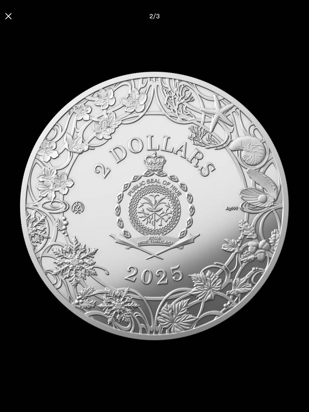 2025年纽埃银币-四季系列第三章-冬