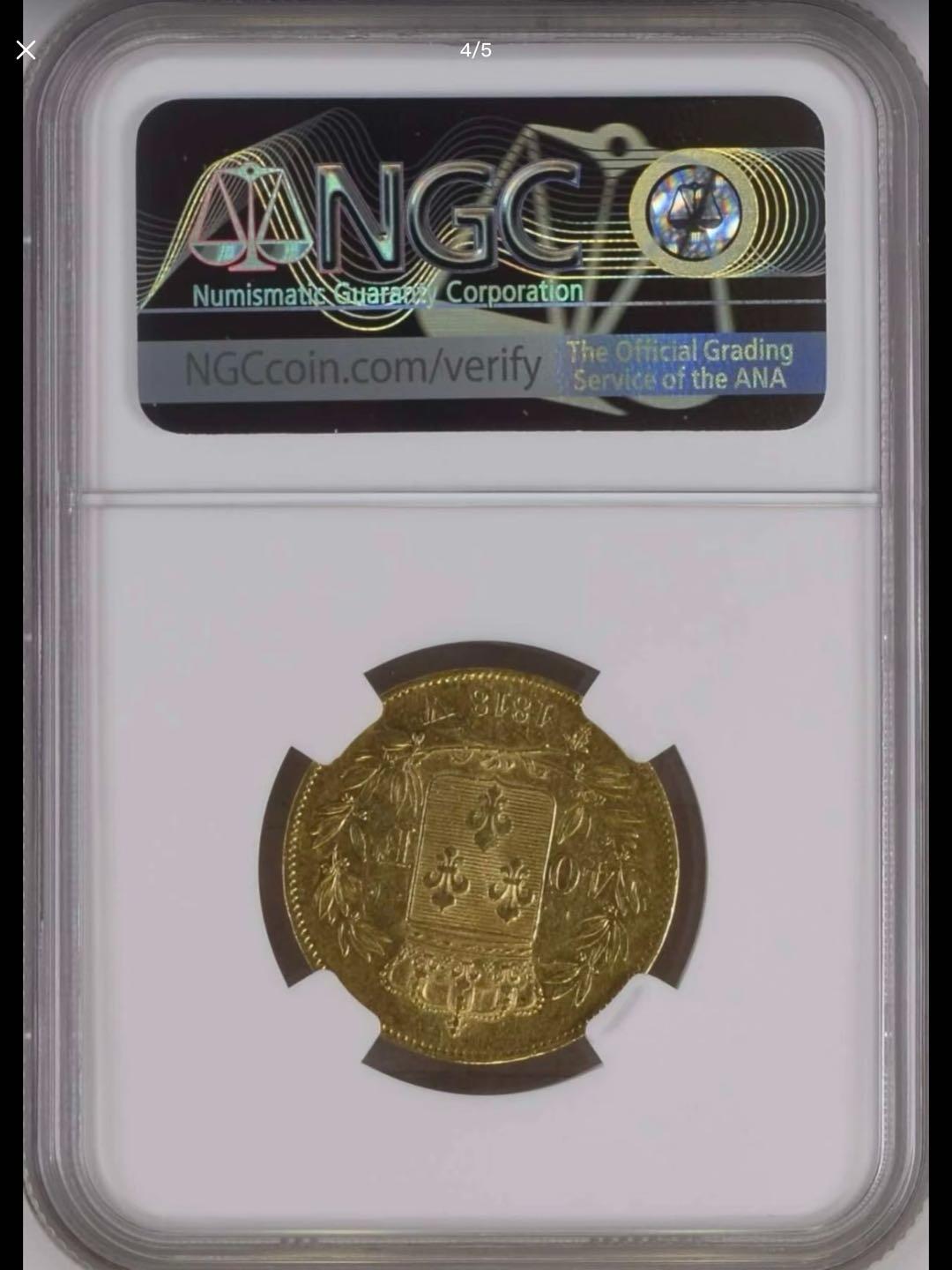 1818年路易十八40金法郎