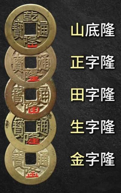 乾隆通宝“隆”字不同版别及铸造局