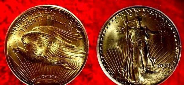 世界十大天价钱币之美国双鹰金币