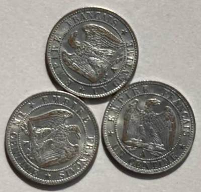 冲积分-拿破仑1分铜币