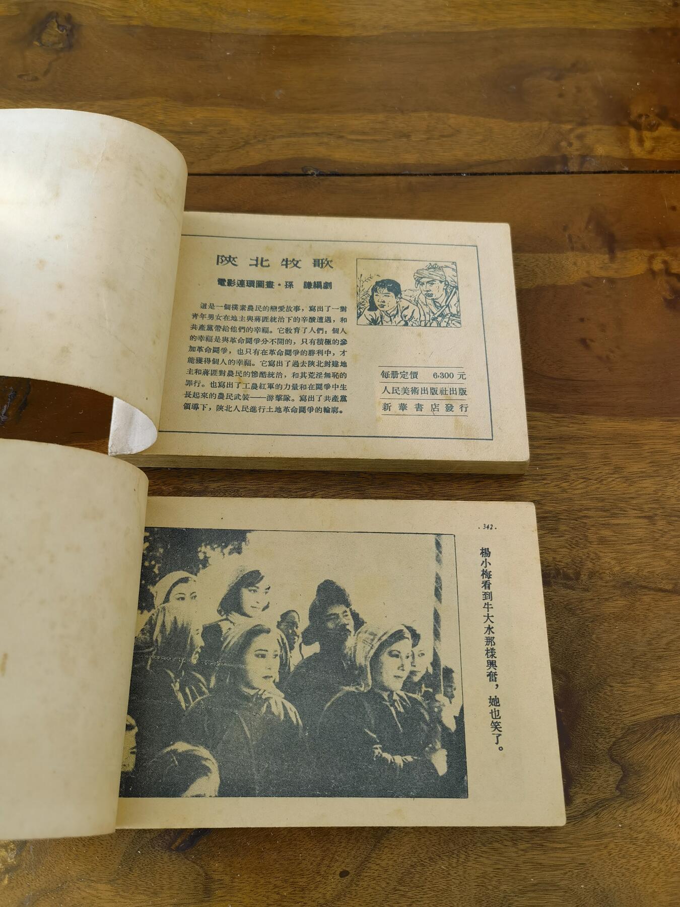 淮河边的儿女上下册一套五十年代老版经典老电影连环画小人书