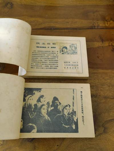 淮河边的儿女上下册一套五十年代老版经典老电影连环画小人书