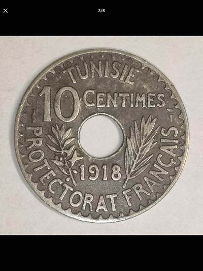 突尼斯的中孔机制币