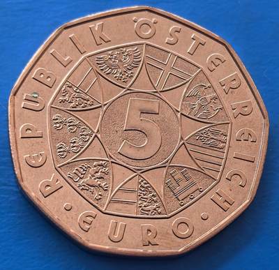 奥地利大天使5欧纪念币