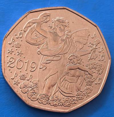 奥地利大天使5欧纪念币