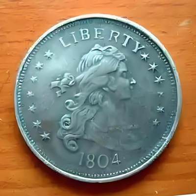 世界十大天价钱币之1804年波浪头像1美元银元
