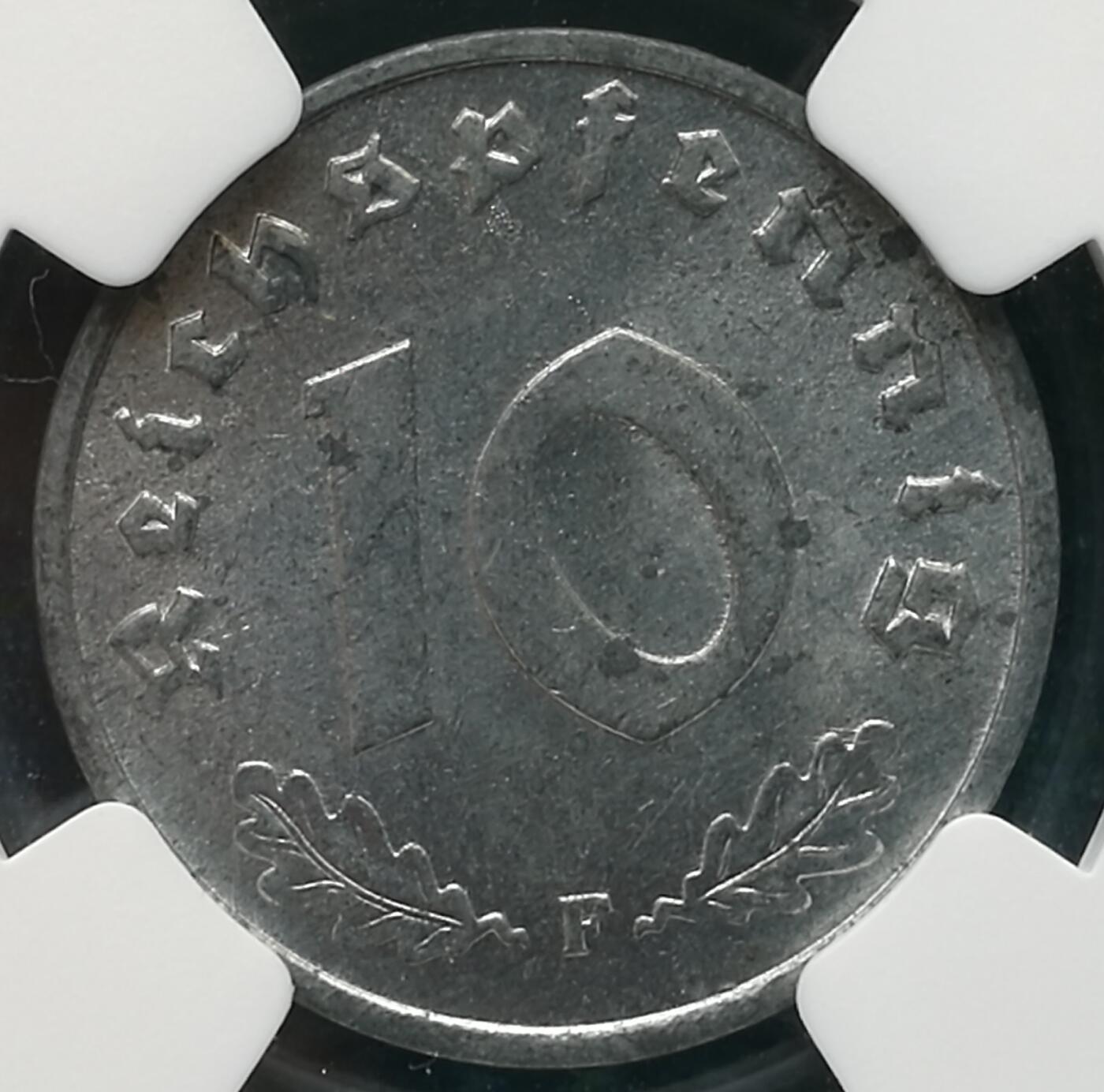 帝国的黄昏 拔毛鹰 1 5 10芬尼 盟军占领期间 锌币