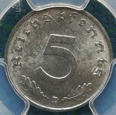 帝国的黄昏 拔毛鹰 1 5 10芬尼 盟军占领期间 锌币