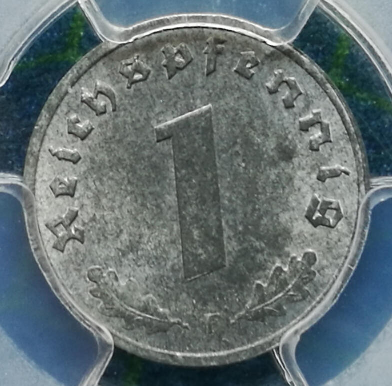 帝国的黄昏 拔毛鹰 1 5 10芬尼 盟军占领期间 锌币