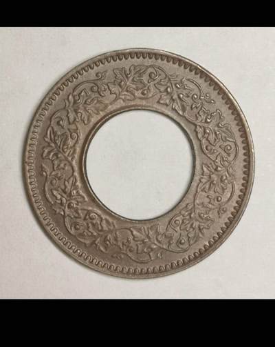 英属印度的中孔机制币