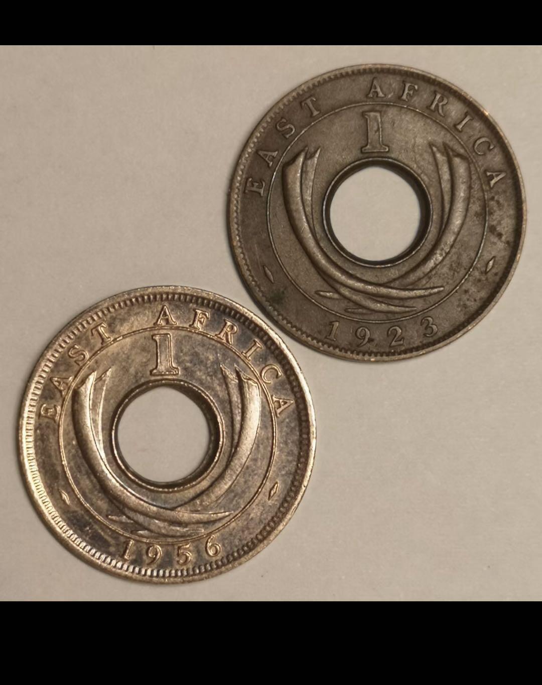 英属东非的中孔机制币