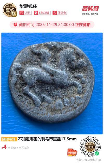 不知道哪里的骑马币直径17.5mm