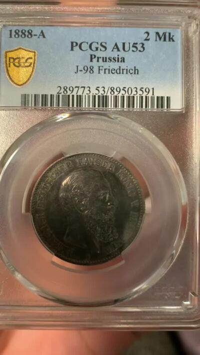 新买的弗雷德里希三世两马克