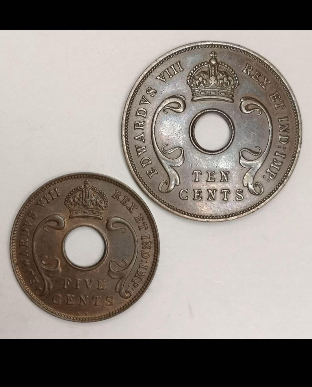 英属东非的中孔机制币