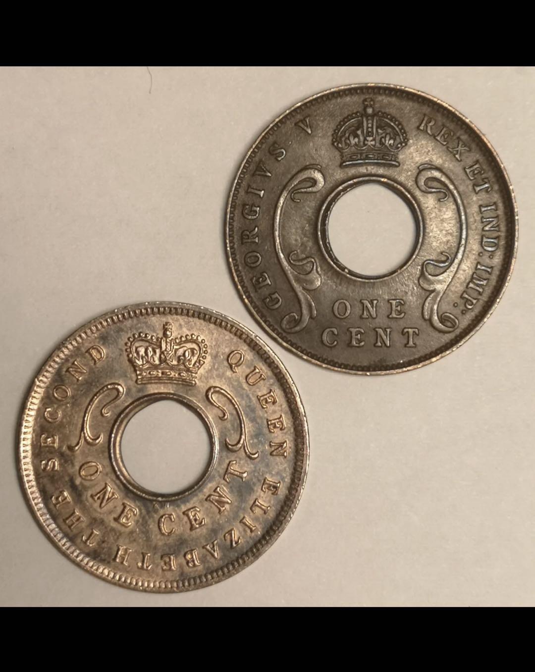 英属东非的中孔机制币