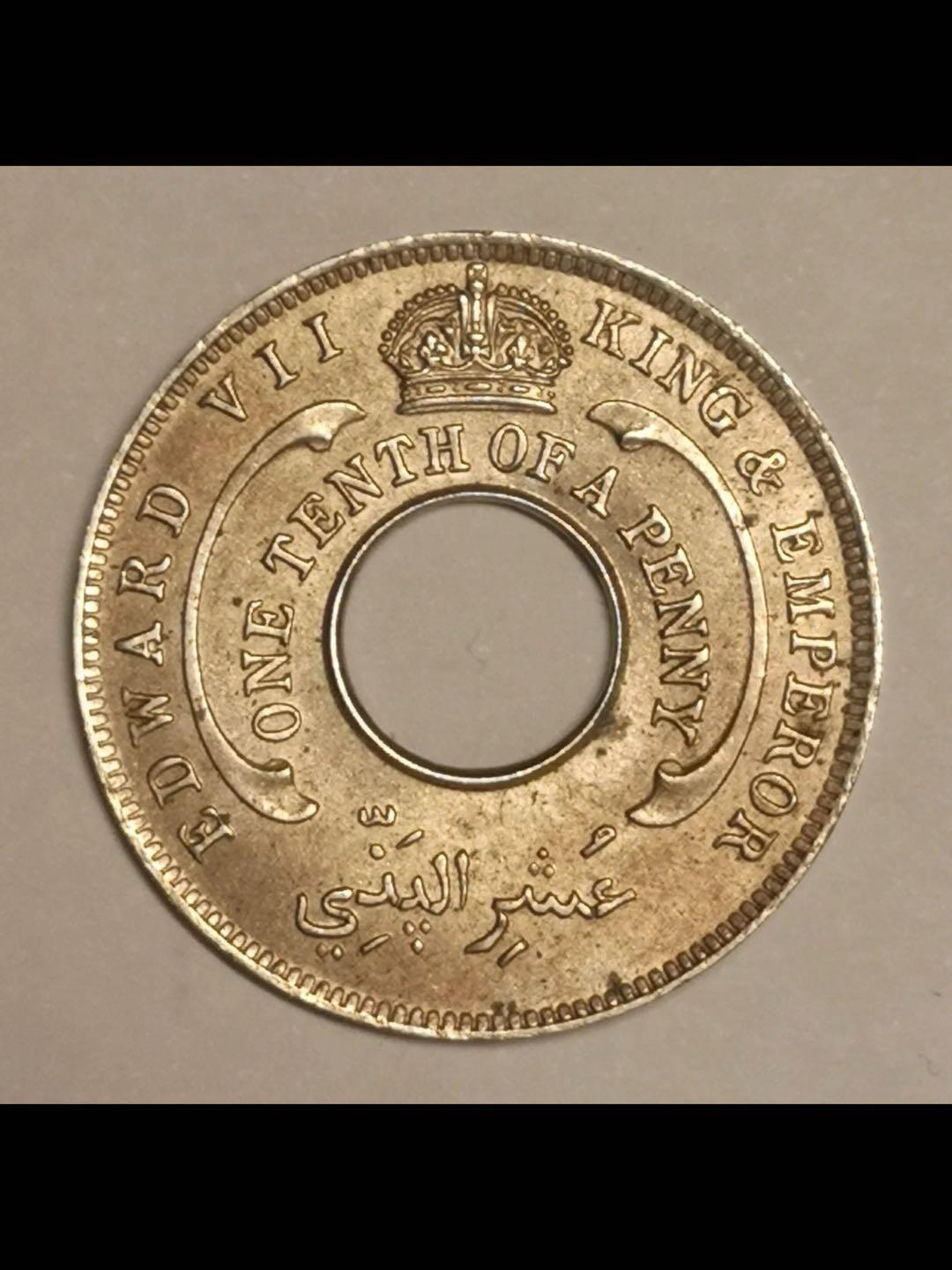 英属西非的中孔机制币