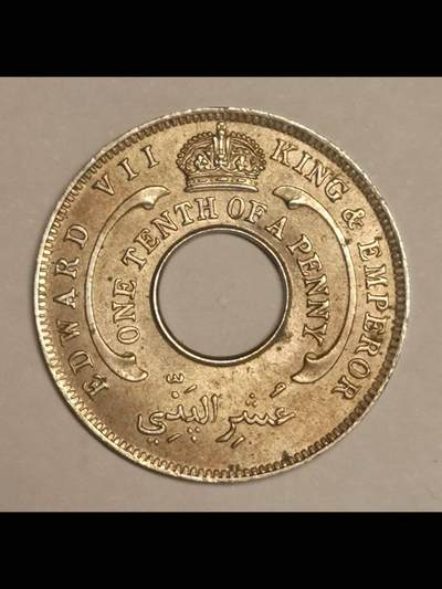 英属西非的中孔机制币