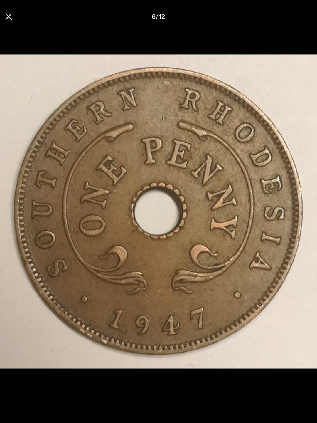 英属南罗得西亚的中孔机制币