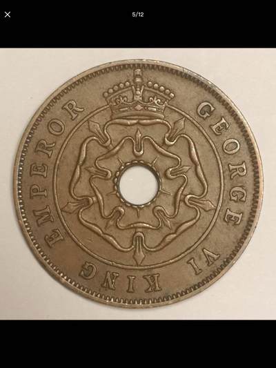 英属南罗得西亚的中孔机制币