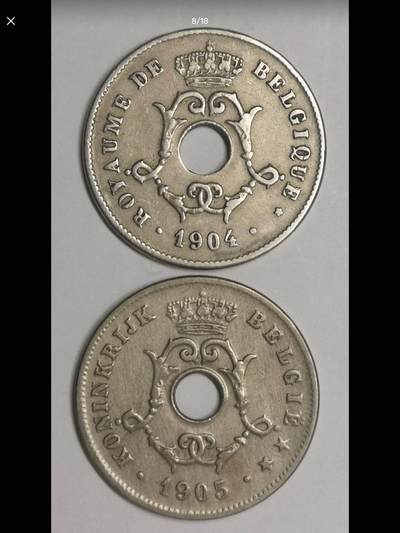 比利时的中孔机制币