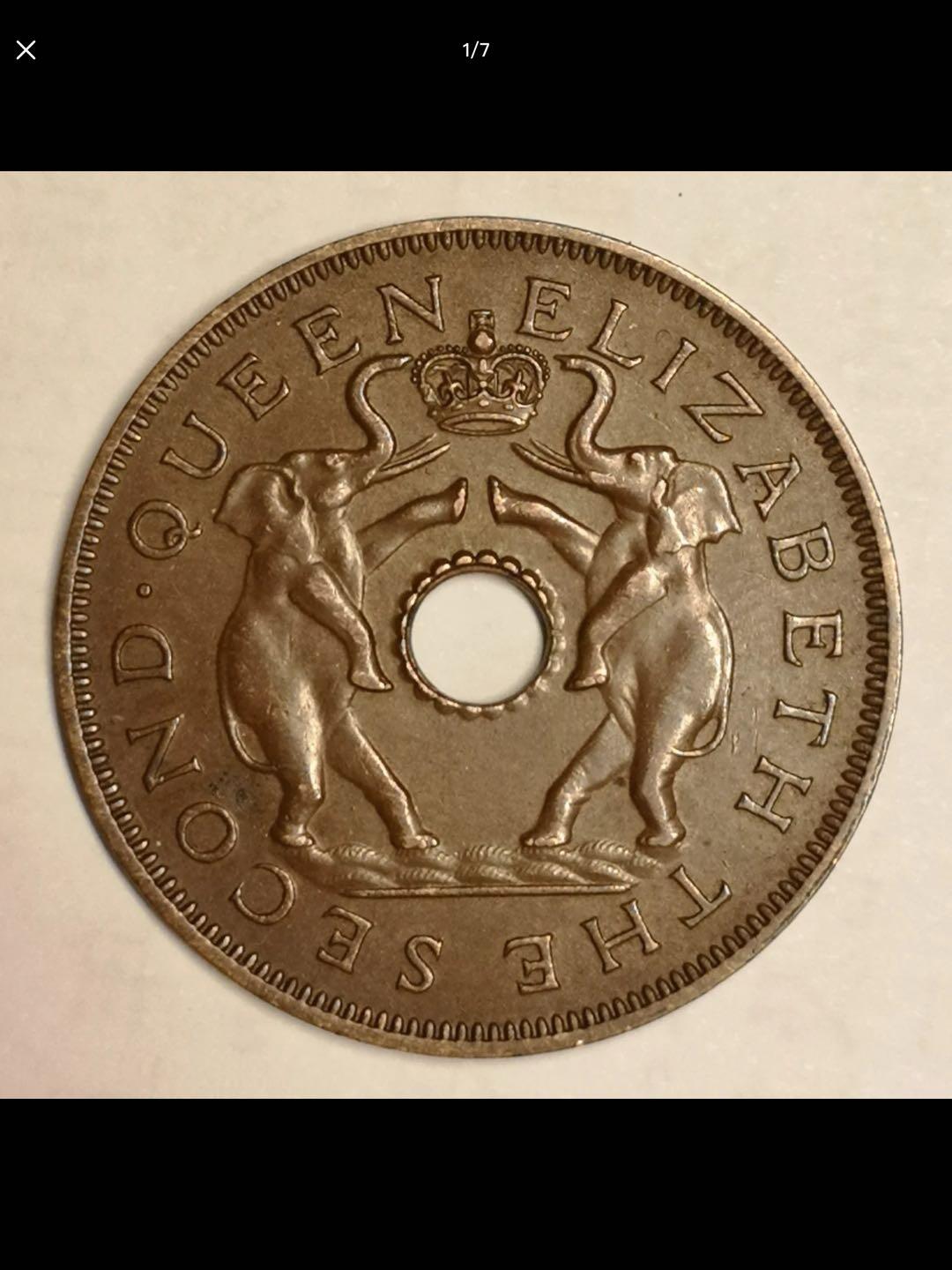 罗德西亚和尼亚萨兰联邦的中孔机制币