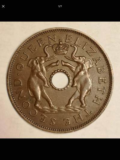 罗德西亚和尼亚萨兰联邦的中孔机制币