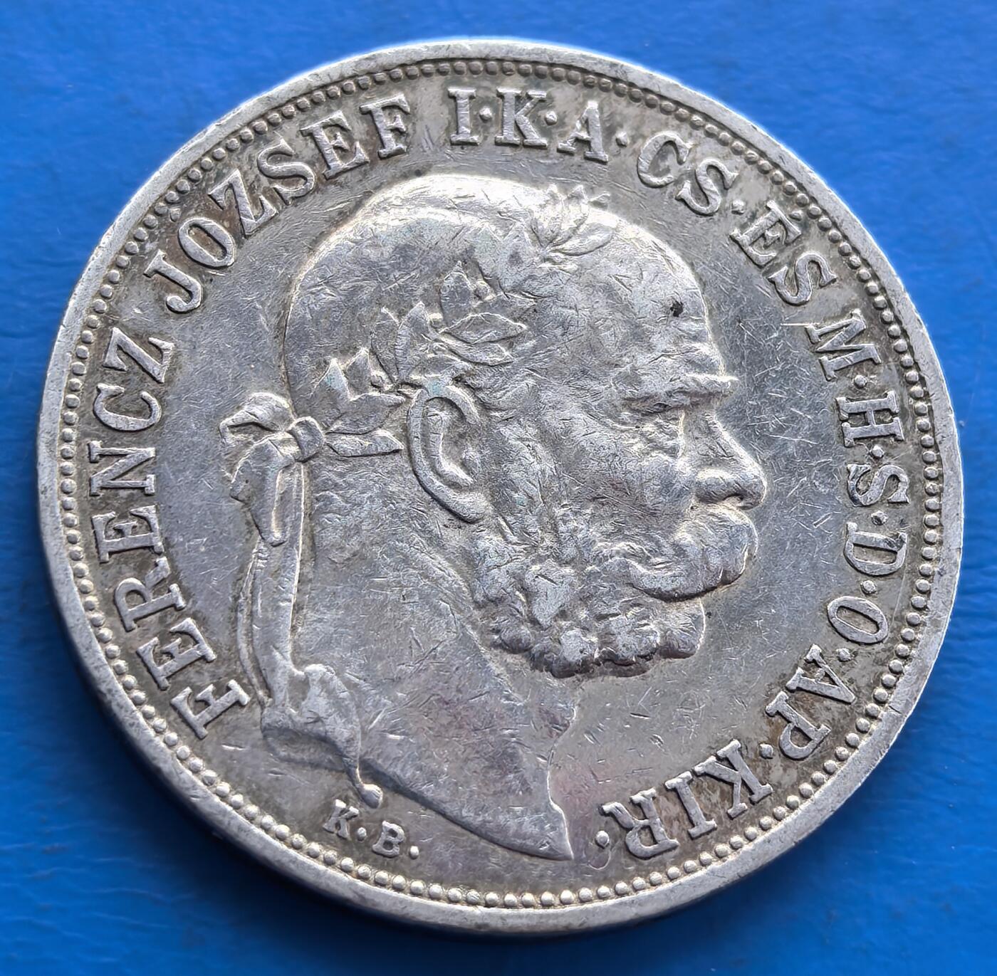 好品匈牙利1908年5克朗大银币