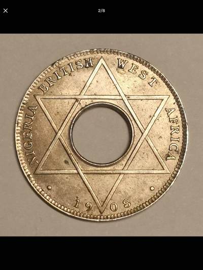 英属西非的中孔机制币