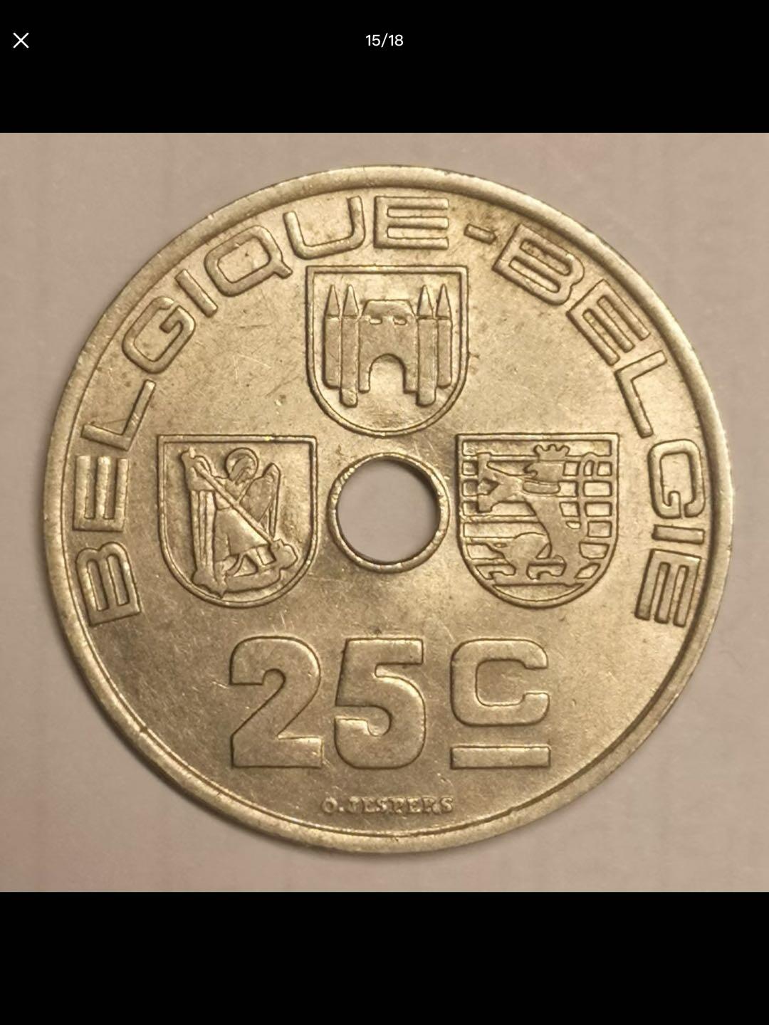 比利时的中孔机制币