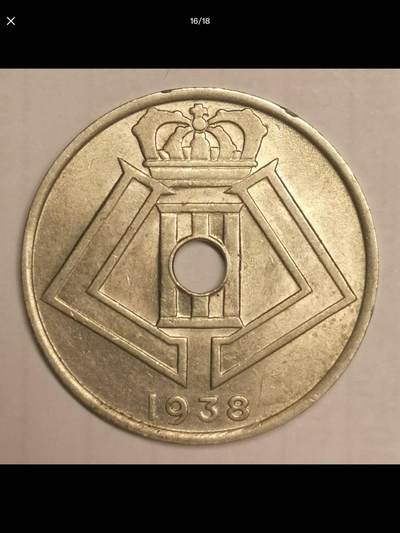 比利时的中孔机制币