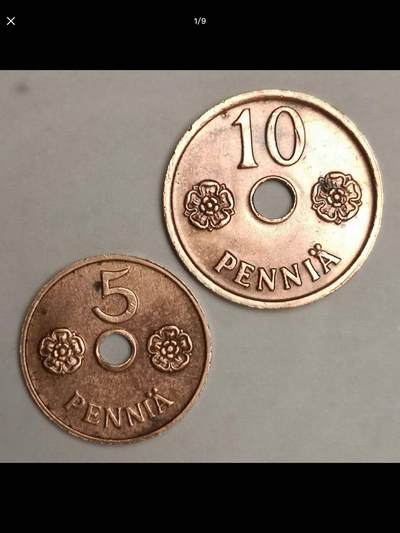 芬兰的中孔机制币