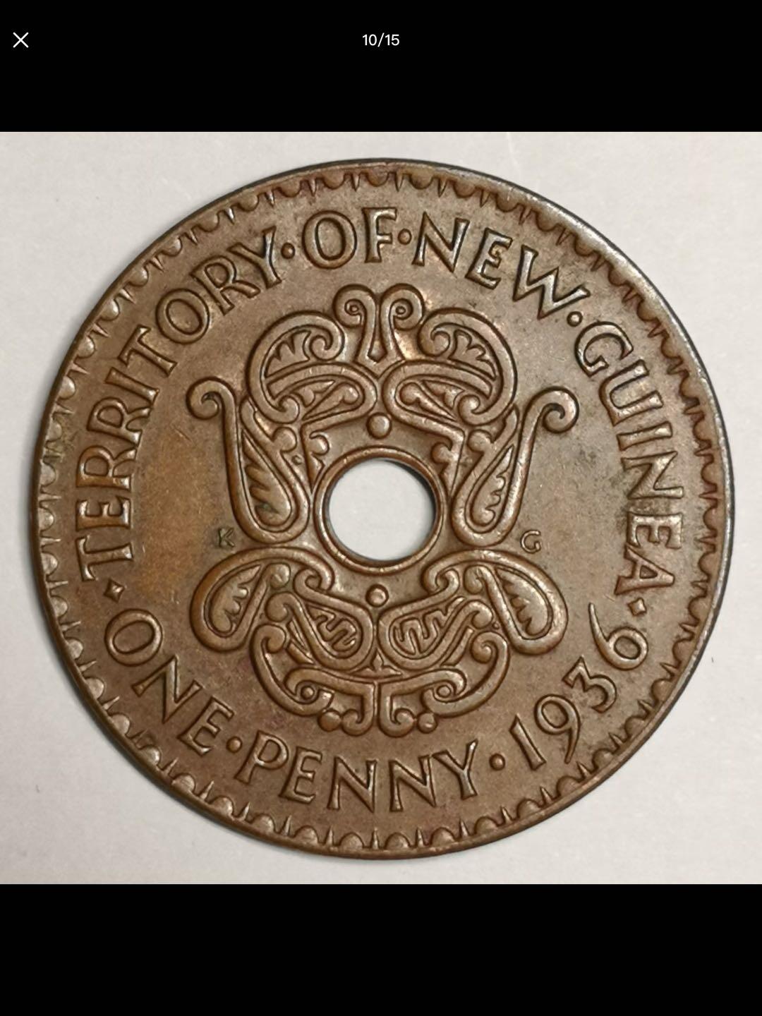 澳属新几内亚的中孔机制币