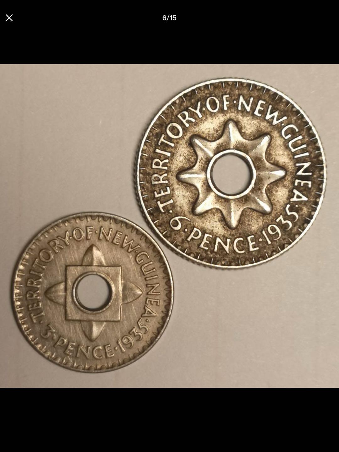 澳属新几内亚的中孔机制币