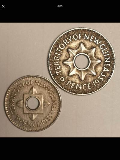 澳属新几内亚的中孔机制币