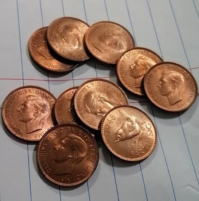 冲积分-英系原光铜币